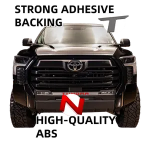 3D Raised Grille letters insert exterior accessories Compatible with Tundra  2022 2023 2024 2025 Models Accessories ABS Plastic Anti FadeCoating Red