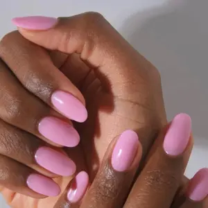 120Pcs Pink Press on Nails Short Oval Round Almond Shape Nails, Spring Summer Glossy Fake Nails Press ons, Artificial False Nails Handmade of Nails, Best Thick Short Almond Nail for Big & Petite Fingers, Nail Art Diy