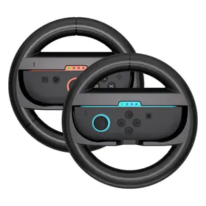 Steering Wheel for Switch 2 Joy Con (2025), Switch 2 Racing Wheel for Mario Kart World & 8 Deluxe, NS2 Racing Games Accessories with Ergonomic Design and Easy to Install - 2 Packs Black