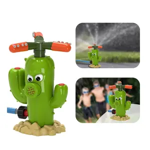 Fire Hydrant/Cactus Water Sprinkler Creative Outdoor Sprinkler Toy Spinning Sprinkler Toy Rotating Sprinkler for Boys Girls
