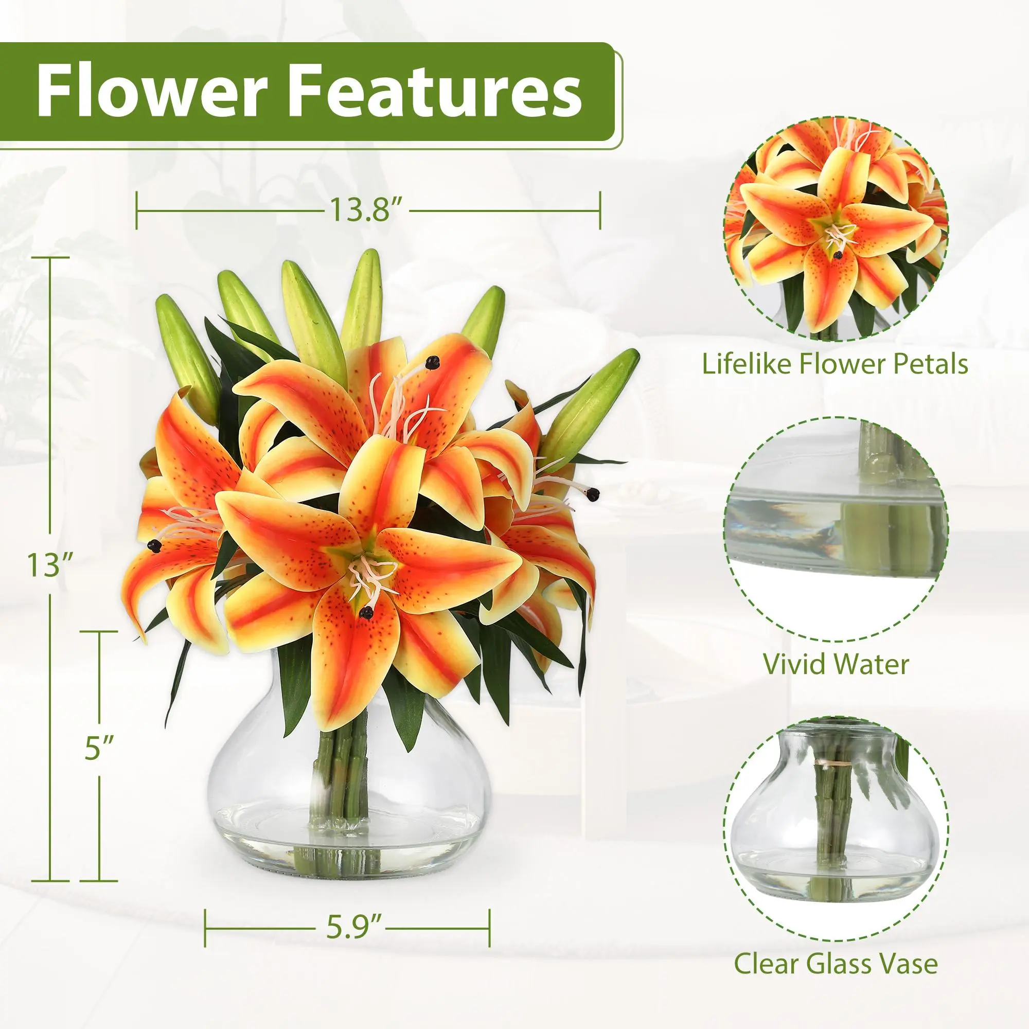 lily flowers(Orange)