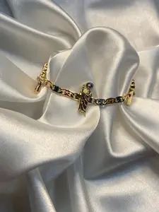 3 toned San Judas bracelet