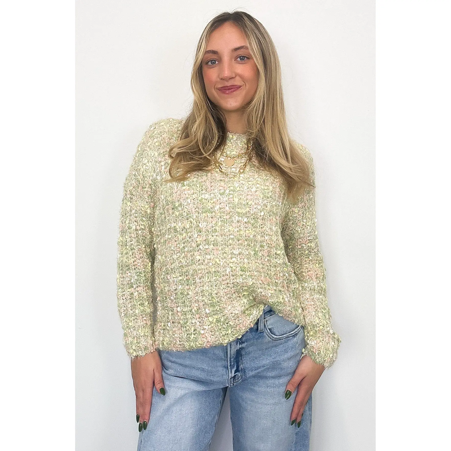 Winter Sherbet Pastel Knit Sweater - FINAL SALE