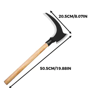 Garden Farming All-in-One Multi-Purpose Sickle for Clearing Weeds Branches Mowing Grass Trimming Branches No Tool Switching Fast Cutting Wider Use Black Blade Tree Trimmer