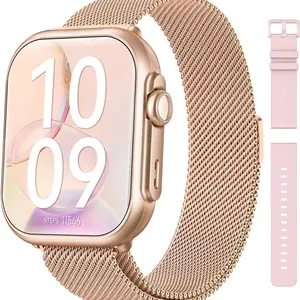 Women's Android/iPhone Compatible Smartwatch, 1.83'' HD Display, Call/messaging Notifications, Health & Fitness Tracking, 1000mah Battery