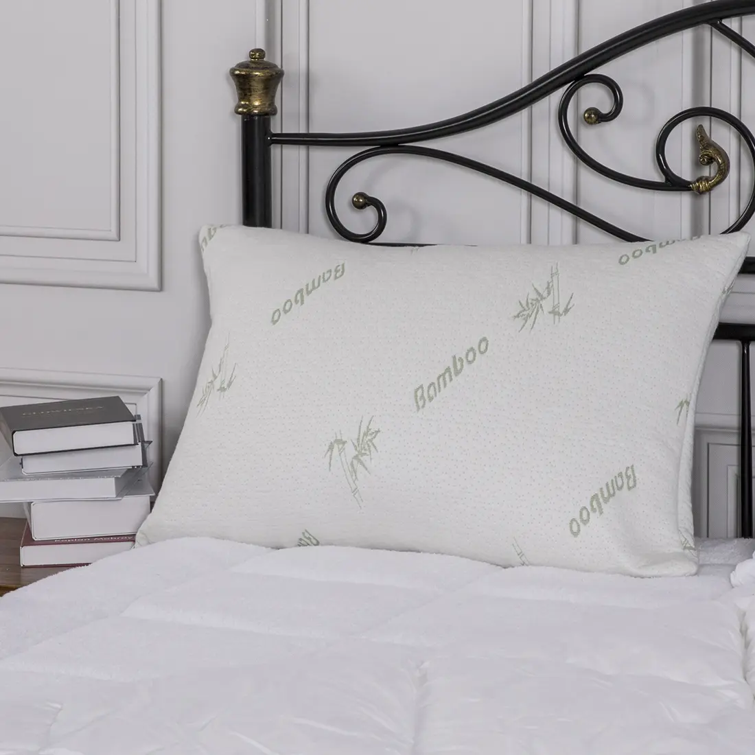 Bamboo Memory Foam Pillow with Removable Cover