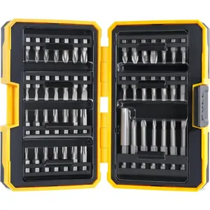 49PCS S2 Screwdriver Bit Set, Driver Bit Set, includes Tamper Security Torx Bit Set, SQ, Hex, PZ, SL, PH, with 1/4" Hex Bit Extension, Version, Non-Slip Box