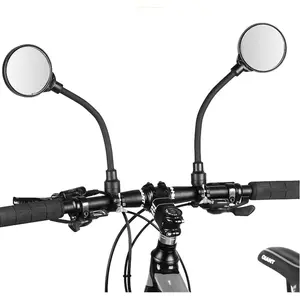 Mirror, Adjustable Handlebar Rear View Mirrors For Mountain Road   Electric  (Black-2PC)