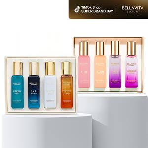 BellaVita Luxury's Her N'More | 2 Perfume Gift Sets for Women | 8 Amazing Micro Perfume | Long Lasting Fragrance | Eau De Parfum 8x20ml | Super Brand Day Exclusive
