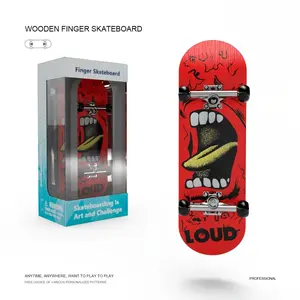 Professional Fingerboard Stress Relief Toy, Includes Screwdriver, Five-Layer Maple Wood Panel, 1.8mm PU Non-Slip Pad, Bearing Wheels, Fingerboard Deck