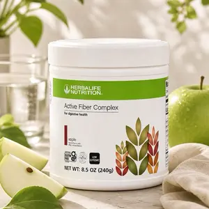 Herbalife Nutrition Active Fiber Complex Apple Flavor 8.5 oz Gluten-Free Fiber Supplement for Digestive Health Edible Healthcare Fitness Dietary