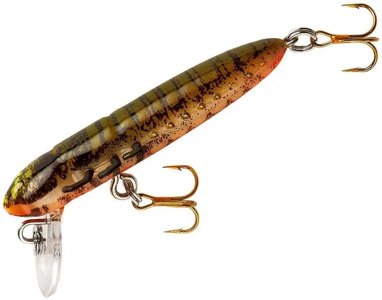 Sinking Hellgrammite Crankbait 1 3/4 Inch - Ultralight Micro Fishing Lure, Bottom Searcher for Bass, Trout & Panfish