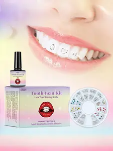 Brilliant Tooth Jewelry Set for Dental Decoration, Easy Installation, Apply in minutes dental adhesive, Attractive and Durable Teeth Accessories for All Occasions, Tooth Gem Kit
