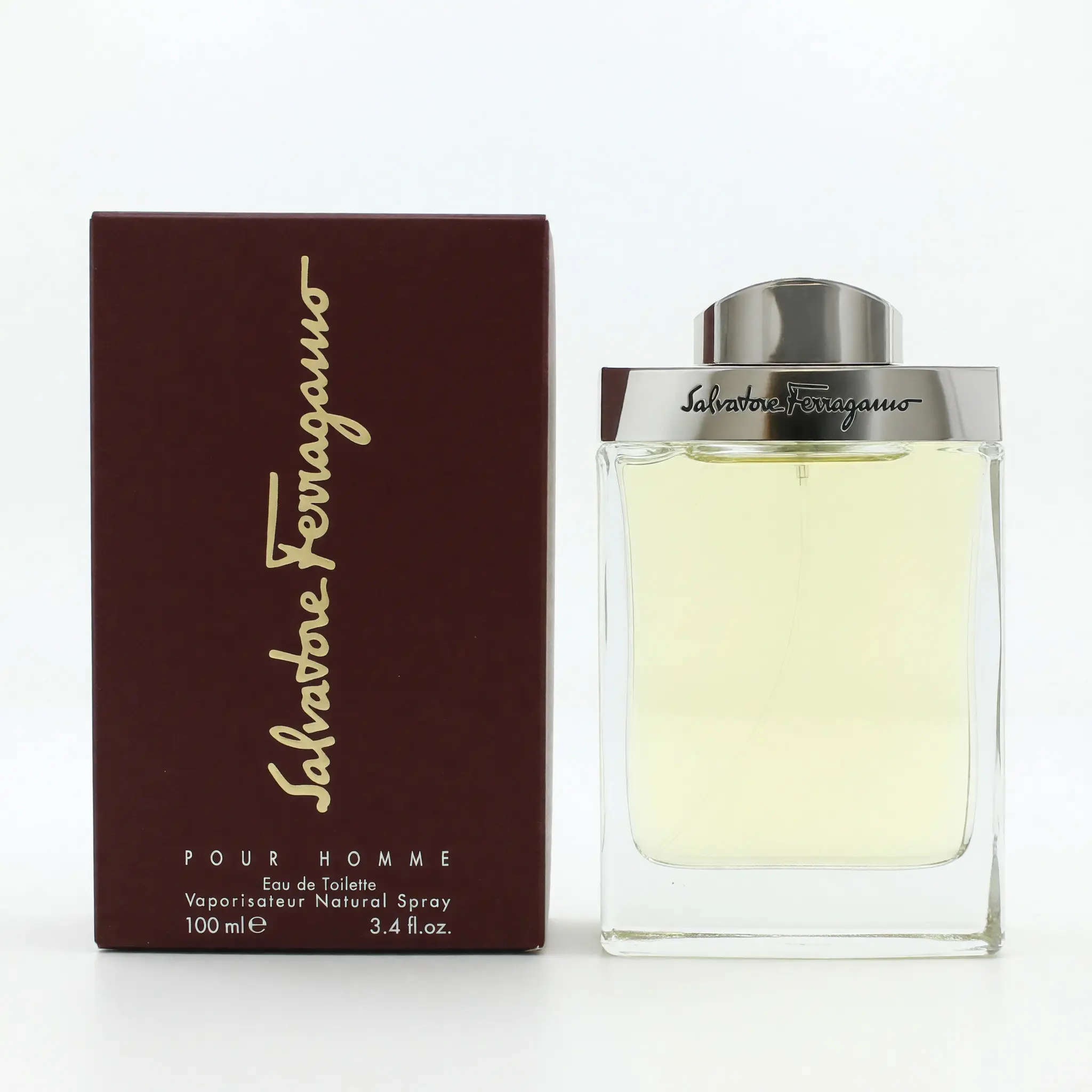 Salvatore Ferragamo Men's 3.4 oz EDT Spray - Signature Scent, Cool Sensual, Smelling Good, Active Spray Men's Fragrance, Adventure Without Fear