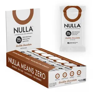CleanForm Nutrition Nulla Bar | Fitness Bars with 20g Protein | No Seed Oils, Low Net Carbs, Naturally Sweetened | 12 Count