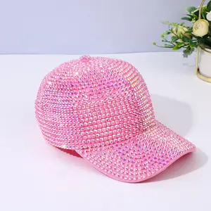 Sparkly Pink Diamond-Style Cap | Concert Outfit & Party Essential Hat