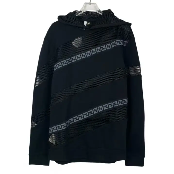 RDLT - Fendi Black Logo Hoodie Size L