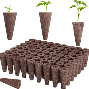 50pcs Growth Sponge Kit, Seed Pod Replacement Root Sponge, Compatible with Idoo & Most Hydroponic Systems, Reusable Cylinder Sponges, Hydroponic Growing System, Hydroponic Planters