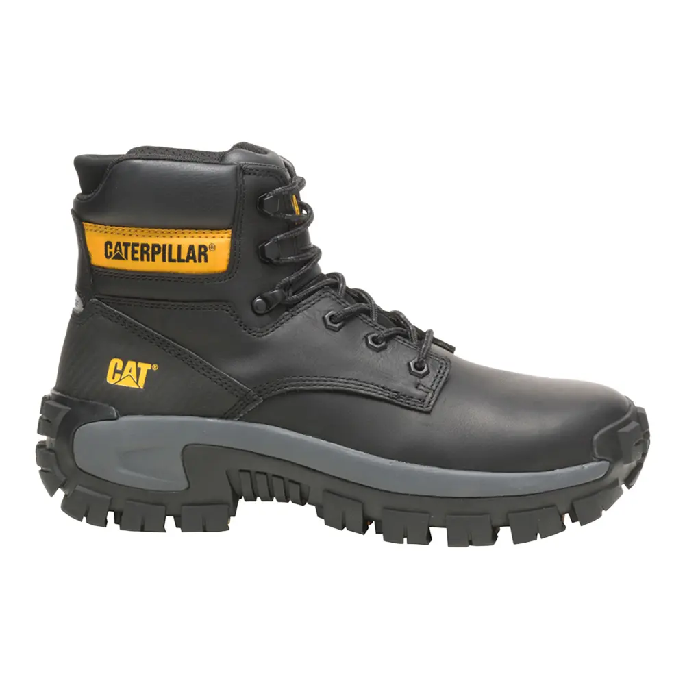 CAT Footwear Mens Invader Hi Electrical Hazard Steel Toe  Work/Duty - Black