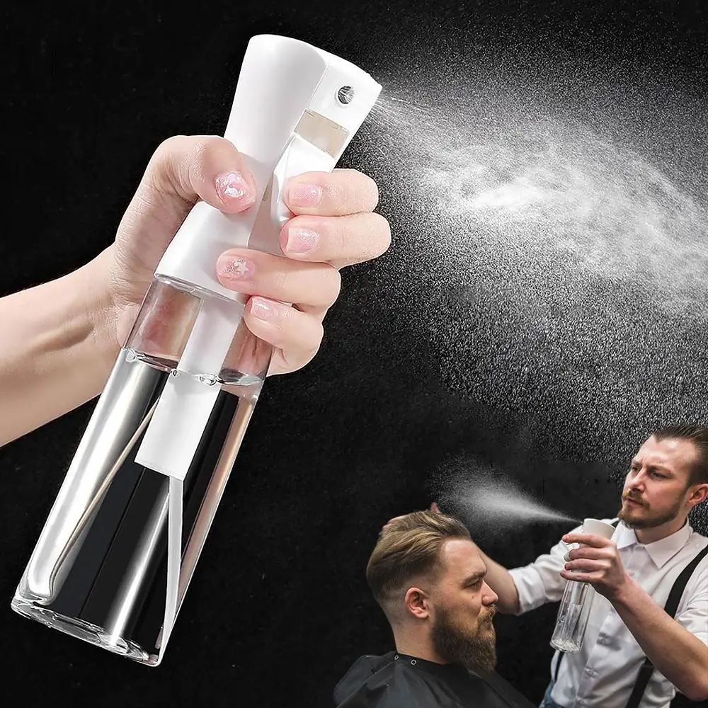 300ml Clear Hairdressing Spray Bottle, 1/2 Counts Hairdresser Styling Tools for Christmas Gift, Barber Spray Hair Watering Can, Hairdresser Styling To