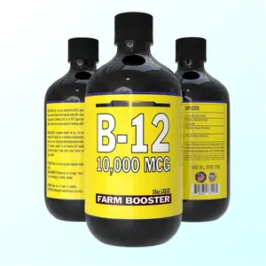 FARMALAB 10,000 MCG B12 Liquid Supplement - 16oz Farm Animal Vitamin Water Additive for Poultry & Livestock