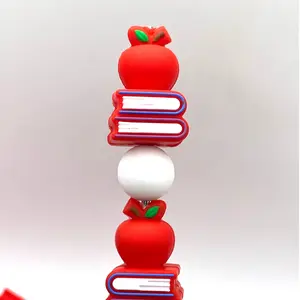 1pc I Picked a Good One 3D Silicone Focal Beads | Reading Teacher Beading DIY Craft