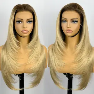 VELAIRE HAIR Synthetic Lace Front Wig for Black Women, 13x6 Glueless HD Lace Frontal, 26in 180 Density, Pre-Plucked Pre-Cut, Face-Framing Layered, Natural Hairline U Part, Heat Resistant