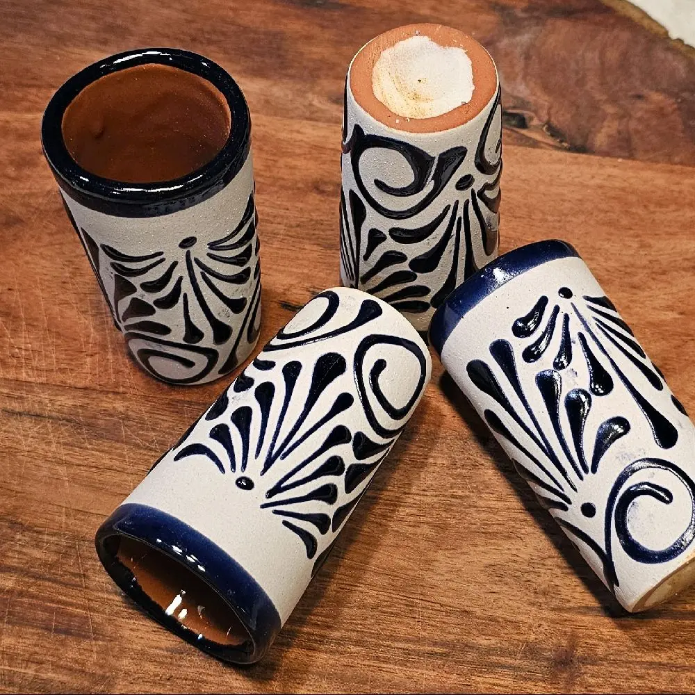 Mexican SHOT glasses Artesanal (1 pc) 2oz Unique Design