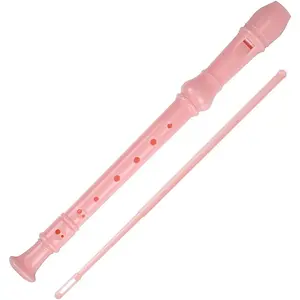Soprano Recorder Descant Flauta Recorder 8 Hole ABS Clarinet  Style Treble flute C Key for   With Fingering Chart Instructions with Cleaning Rod Bag