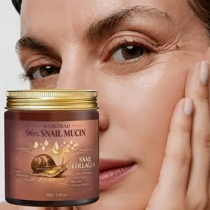 96% Snail Mucin Collagen Face Cream, Deep Hydration, Moisturizing, Firming Moisturizer, Daily Use, 80g/2.82oz, Gentle Skin Care, Facial Treatment
