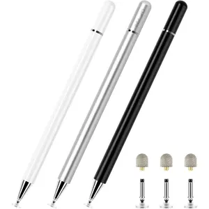 Stylus Pens for  Screen, 2 in 1 Universal Stylus, High Sensitivity Surface Pen with Extra 6 Tips, for  Tablet  Screens  iPad Pro Android Tablets Chromebook