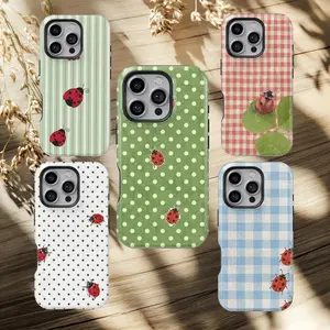 Ladybug Phone Case Cute Insect Whimsical Cover for iPhone 17 16 15 14 13 12 11 Pro Max, Samsung Galaxy S25 S24 S23 Ultra