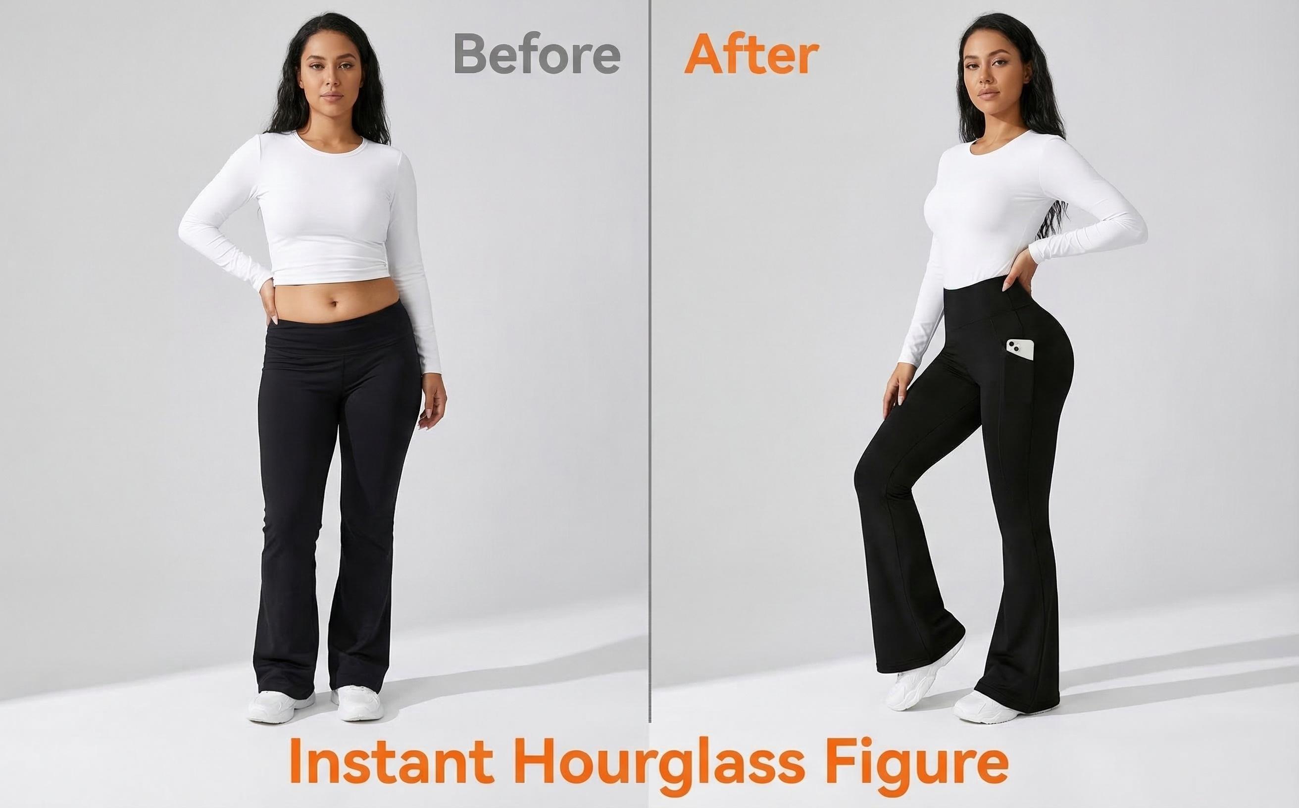 Women's High Stretch Micro Flare Sweatpants Soft Elastic Flare Yoga Pants Women's High Stretch Micro Flare Sweatpants Soft Elastic Flare Yoga Pants
