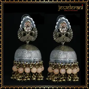 Radha Earrings - Orange