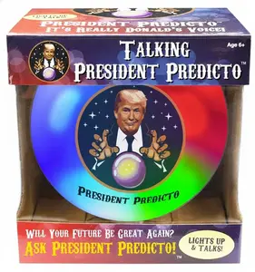 Talking President Predicto - Funny Fathers Day Gift for Dad - Donald Fortune Teller Ball - Lights Up & Talks - Ask YES or NO Question & Trump Speaks The Answer - Like a Next Generation Magic 8 Ball – Unique Funny Gifts for Men