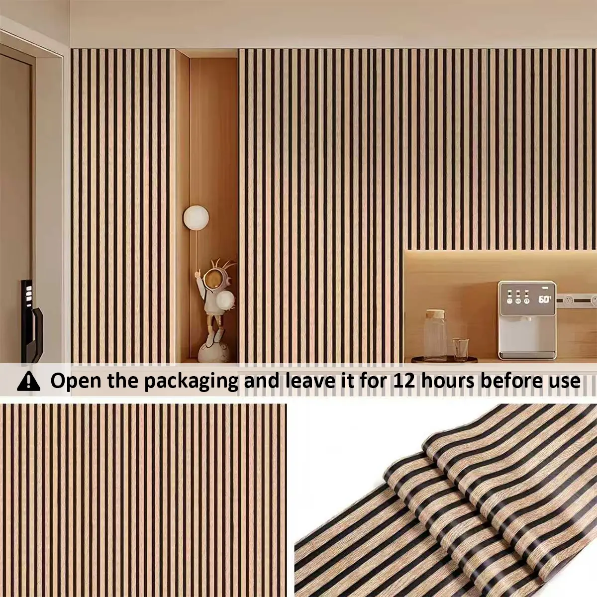 Wood Grain Pattern Self-Adhesive Wall Sticker, Peel and stick wallpaper, Sticky adhesive wallpaper, 1 Roll Waterproof and Moisture-Proof Decorative Wallpaper for Living Room, Bedroom and Kitchen Peel And Stick Wallpaper Designs