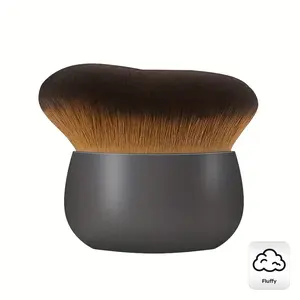 Professional makeup brush, Precision powder brush, soft fluffy nylon bristles, round bevel foundation, contour, blush, powder applicator, oval face brush, suitable for liquid BB cream, mask, salon and use