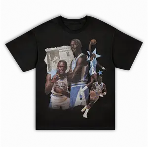MICHAEL JORDAN UNC THROWBACK TEE - Soft and Breathable Cotton Unisex T-Shirt - Top, Menswear