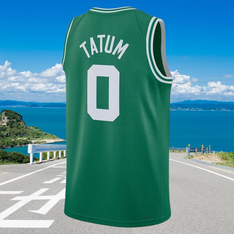 Jayson Tatum Men's Classic-Design Sleeveless stitched Basketball Jerseys green shirt