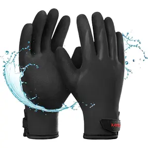Winter Waterproof Thermal Work Gloves, Double Latex Coated, Insulated Warm Liner For Cold Weather, KG145