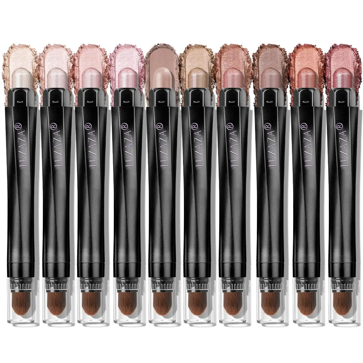 LUXAZA 6PCS / 10PCS Eyeshadow Stick,Shimmer And Matte Brown Metallic Cream Eyeshadow Pencil Crayon with Smudge-proof & Waterproof, Eye Brightener Stick Cream Eyeshadow Stick Set Makeup Cosmetic Christmas gifts #SummerVibes #Summervibes,sunscreen