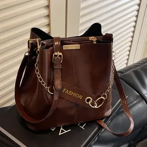 Niche Design Mini Bucket Crossbody Bag For Women, Fall Collection 2026, Retro Maillard Tone, Lightweight & Easy To Match, Ideal For Commute, Weekend Brunch & Casual Looks, Compact Size With Spacious Interior For Essentials