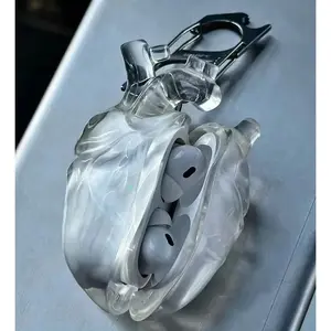 3D Silicone Earphone Case For Airpods pro1/2 Case Heart Earphone Case Decoration Anti Fall Accessories