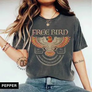 Free Bird Shirt, Band TShirt, Old School Band T-shirt, Retro Music Shirt, Rock Band Tee, Trendy Shirts 8zfyizu8mqme