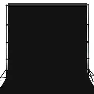 Smooth Photography Backdrop Cloth, Thick Green/White/Black Background for Portraits, Product Shots, Live Streaming (Stand Not Included)