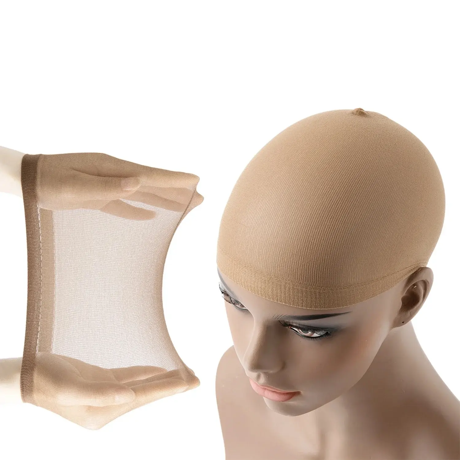 Women-Only HD Transparent Stocking Wig Cap - One Size, Stretchy Thinness, Ultra-Thin Breathable Comfortable Stocking Cap for Seamless Look, Daily Wear, Wig Accessories, Hairpiece