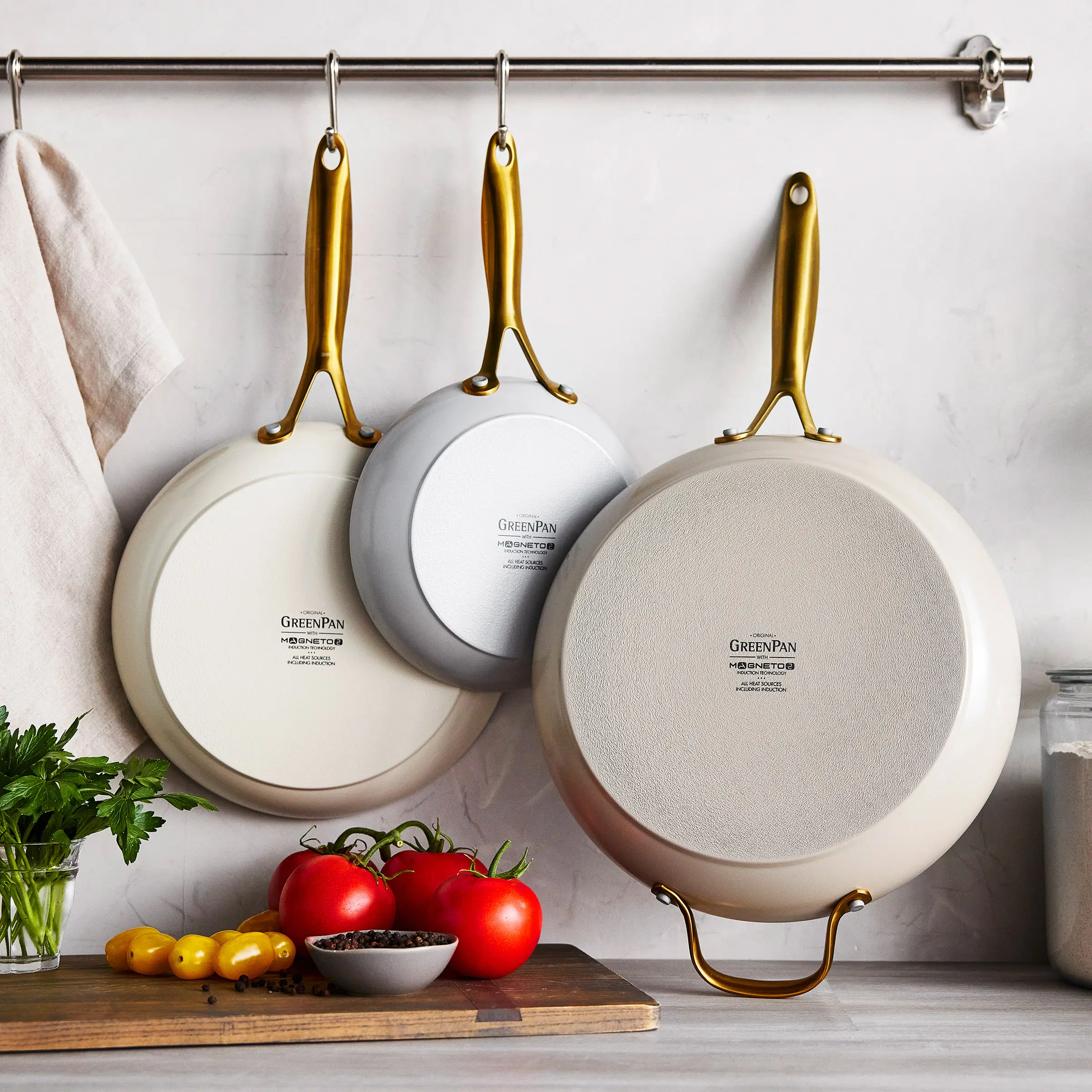 Greenpan Jewel Pro Ceramic Non-Stick 3-Piece Fry Pan Set GreenPan