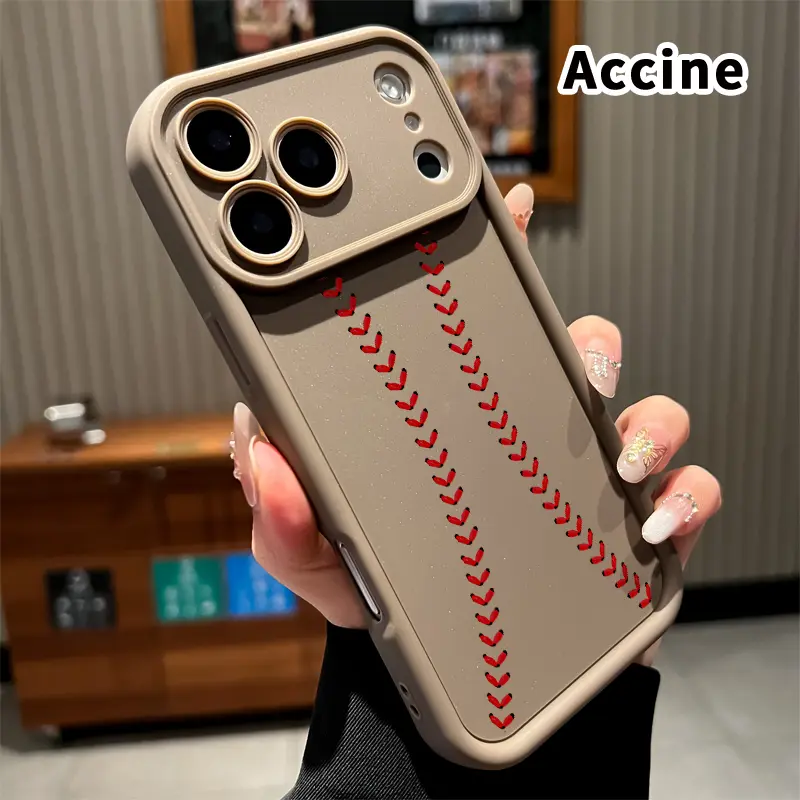 Mobile Phone Accessories Phone Case for iPhone 17 Pro Max,16 Plus,15,14,13,12,11,XR,Air E - Baseball Pattern, Soft Shockproof TPU Cover, Full Lens Shield Protection, Raised Edges, Rugged Durable, Gift for Boys