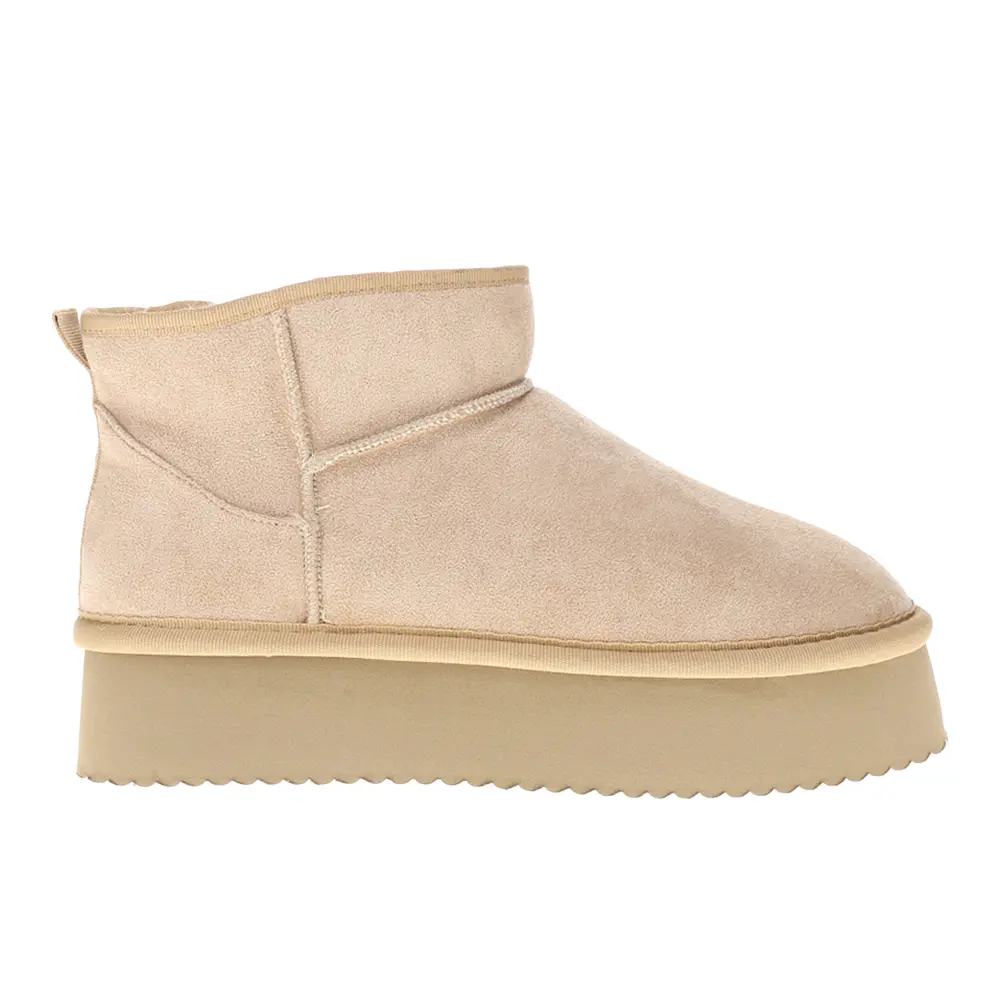 Corkys Womens Room Service Pull On Platform Round Toe Casual Boots Ankle Mid Heel 2-3" - Beige Corkys Womens Room Service Pull On Platform Round Toe Casual Boots Ankle Mid Heel 2-3" - Beige