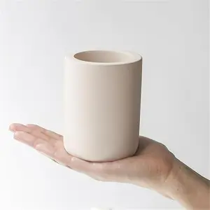 Drying Stone Toothbrush Holder, Diatomite Toothbrush Holders for Bathroom, Quick Drying Electric Toothbrush & Toothpaste Holder Cup, Diatomaceous Earth Bathroom Sink Organizer (Beige)